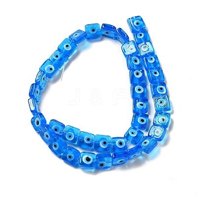Handmade Evil Eye Lampwork Beads Strands LAMP-G154-03E-1