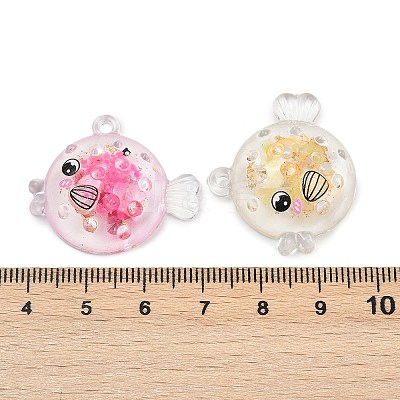 Transparent Luminous Acrylic Pendants TACR-Z002-02-1