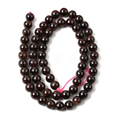 Garnet Round Beads Strands G-O081-01-6mm-1