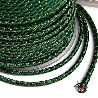 11M Polyester Braided Cord with Cotton Core & Metallic Thread OCOR-Z006-01-36-1