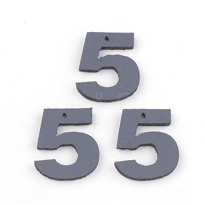 PU Leather Pendants FIND-T020-075B-1