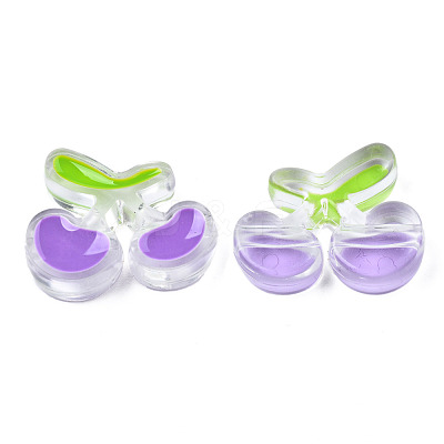 Transparent Acrylic Enamel Beads TACR-N012-006B-1