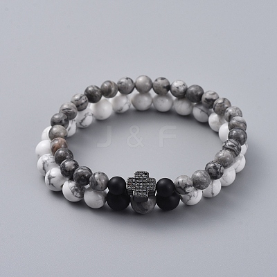 Stretch Bracelet Sets BJEW-JB05027-05-1