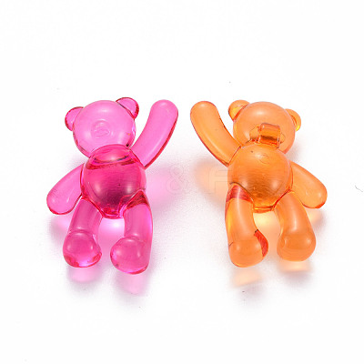 Transparent Acrylic Beads X-MACR-S373-01B-1