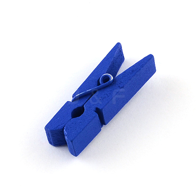 Dyed Wooden Craft Pegs Clips WOOD-R249-013-1
