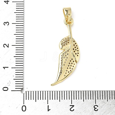 Brass Micro Pave Cubic Zirconia Pendants ZIRC-I356-33G-1