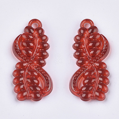Transparent Acrylic Pendants TACR-T015-123-1