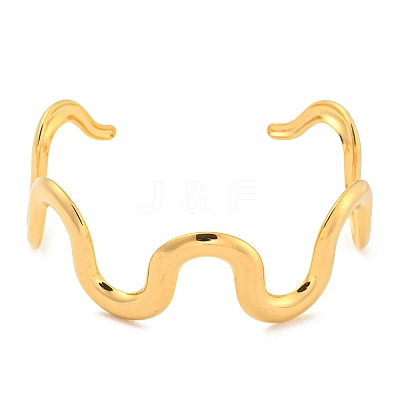 304 Stainless Steel Open Cuff Bangles BJEW-Z065-04G-1