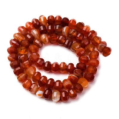 Natural Banded Agate Beads Strands G-P587-D03-02C-1