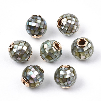 Natural White Shell Beads SSHEL-N034-131-1