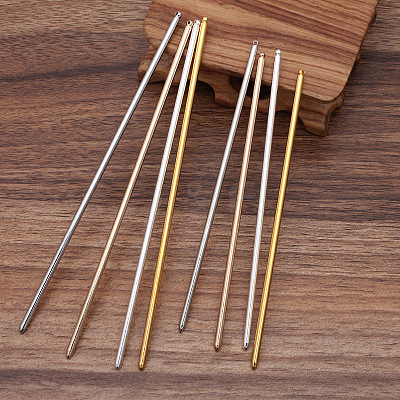 Iron Hair Stick Findings OHAR-PW0001-258KCG-1
