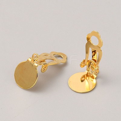 Iron Clip-on Earring Finding FIND-WH0152-540G-1