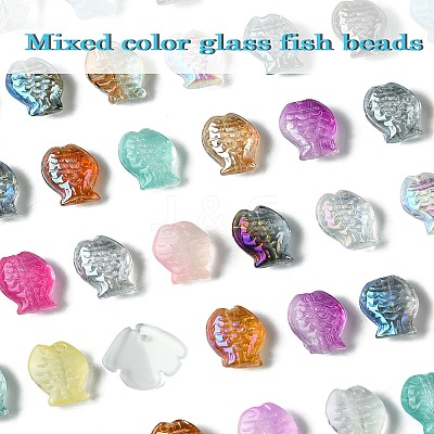 50Pcs 25 Styles Handmade Electroplate Glass Beads EGLA-YW0003-15-1
