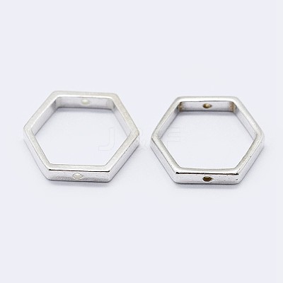 925 Sterling Silver Bead Frames STER-F036-12S-11x10-1