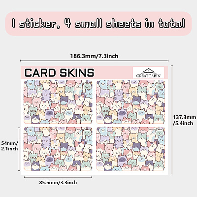 PVC Plastic Waterproof Card Stickers DIY-WH0432-004-1