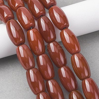 Oval Natural Carnelian Beads Strands G-D622-06-G-A-1