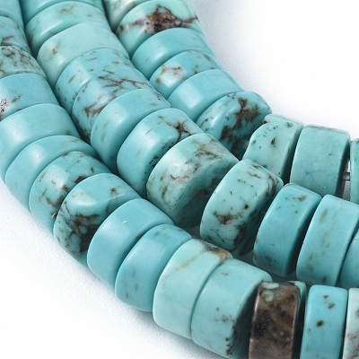 Natural Magnesite Beads Strands TURQ-L030-04B-01-1