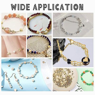 90Pcs 9 Style Brass Beads KK-PH0005-35-1
