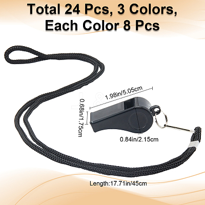 ABS Plastic Sports Outdoor Whistles NJEW-CN0001-09E-1