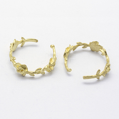Brass Cuff Finger Ring Settings X-KK-F721-180C-RS-1