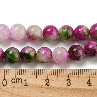 Natural Dyed Yellow Jade Beads Strands G-Q160-A01-01F-1