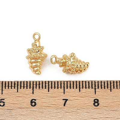 Ocean Theme Brass Charms KK-F902-07C-G-1