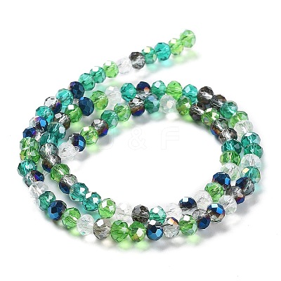 Glass Beads Strands EGLA-A034-M6mm-24-1