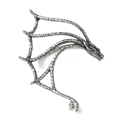 316 Surgical Stainless Steel Cuff Earrings EJEW-E300-18AS-05-1