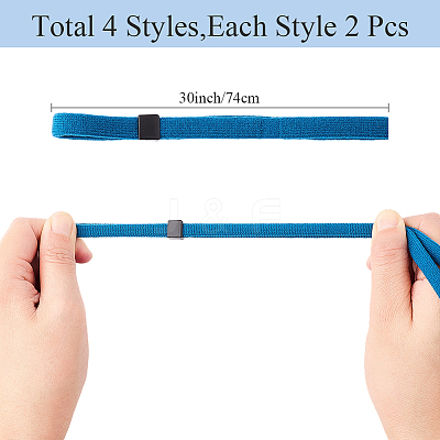 8Pcs 4 Colors Polyester Eyeglasses Strap AJEW-DJ0004-35-1