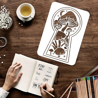 Plastic Reusable Drawing Painting Stencils Templates DIY-WH0202-272-1