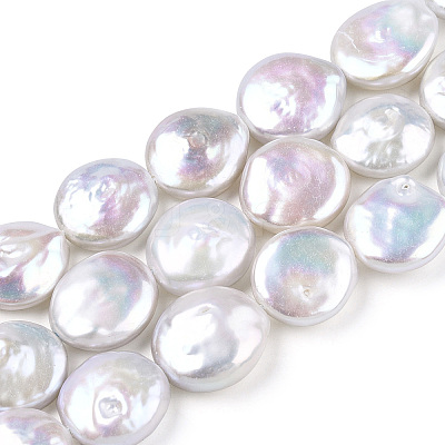 Baroque Natural Keshi Pearl Beads Strands PEAR-S018-08A-1