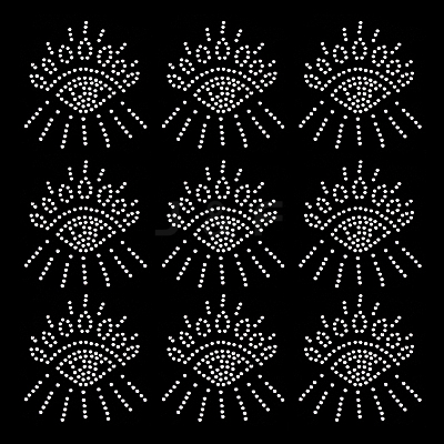 Glitter Hotfix Rhinestone DIY-WH0488-52-1
