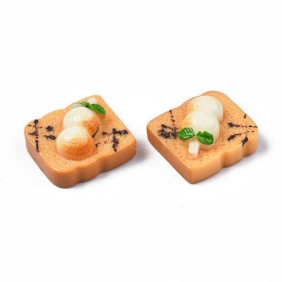 Opaque Epoxy Resin Cabochons CRES-S358-63-1