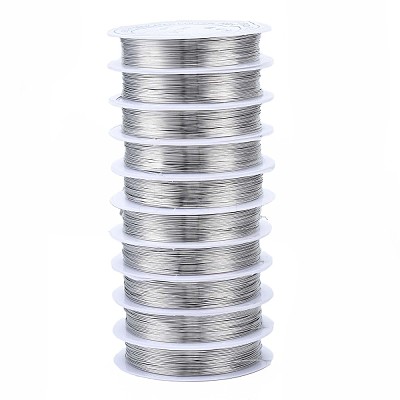 Copper Jewelry Round Craft Copper Wire X-CW0.3mm006-1