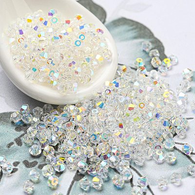 AB Color Plated Electroplate Transparent Glass Beads EGLA-M030-02A-AB01-1