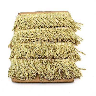 Polyester Latin Fringe Lace OCOR-WH0065-18-1
