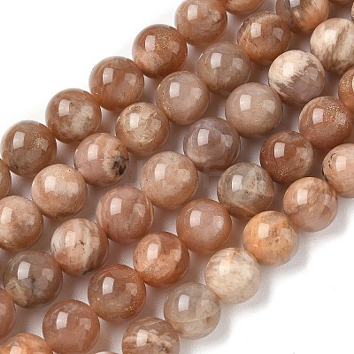 Round Natural Multi-Moonstone Beads Strands LS-G-I176-09-10mm-02-1