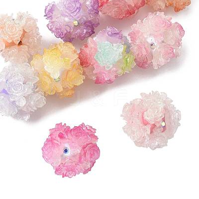 10Pcs 10 Colors Resin Beads RESI-FS0002-24B-1