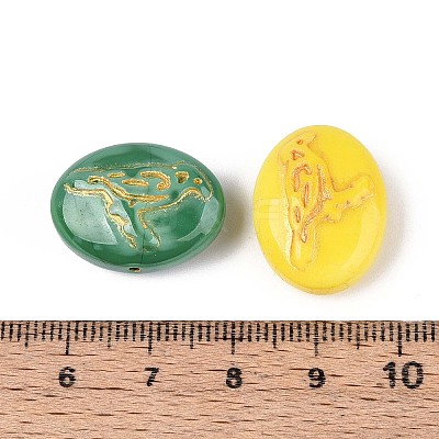 Opaque Glass Beads LAMP-T021-36M-1