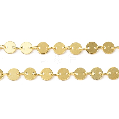 925 Sterling Silver Flat Round Link Chains STER-NH0001-27B-G-1