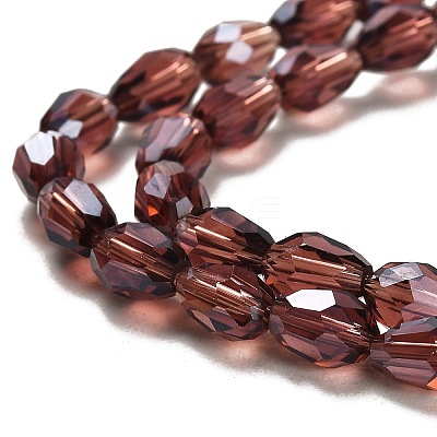 Electroplate Glass Beads Strands EGLA-R008-6x4mm-5-1