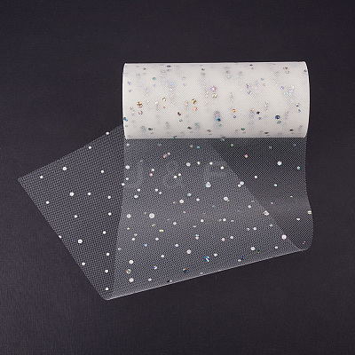 Glitter Sequin Deco Mesh Ribbons OCOR-P010-B-C02-1
