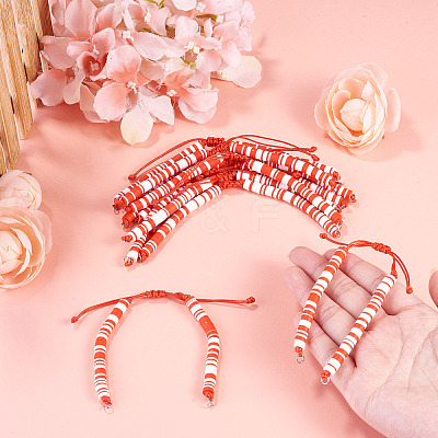 Handmade Polymer Clay Bead Bracelets Making AJEW-TAC00077-1
