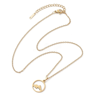 201 Stainless Steel Pendnat Necklaces NJEW-JN04764-05-1