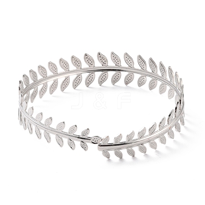 Leaf Upper Arm Cuff Band AJEW-G033-02P-1