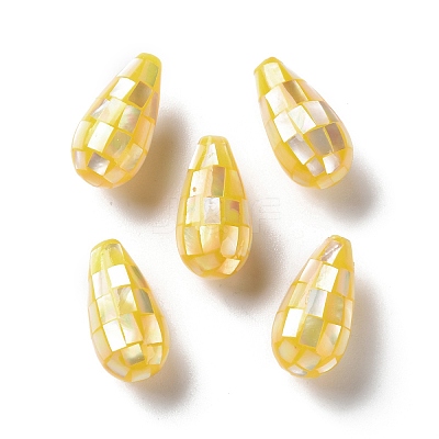 Natural Yellow Shell Beads SSHEL-B002-10A-03-1