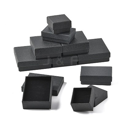 10Pcs 5 Styles Texture Paper Jewelry Gift Boxes OBOX-FS0001-01A-1