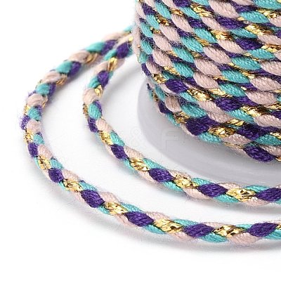 4-Ply Polycotton Cord with Metallic Thread OCOR-Z003-D35-1