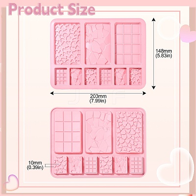 Rectangle DIY Food Grade Silicone Molds SIL-CJC0004-02-1