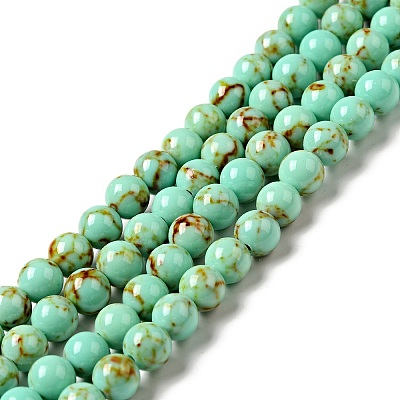 Synthetic Turquoise Beads Strands TURQ-H038-6mm-XXS10-1